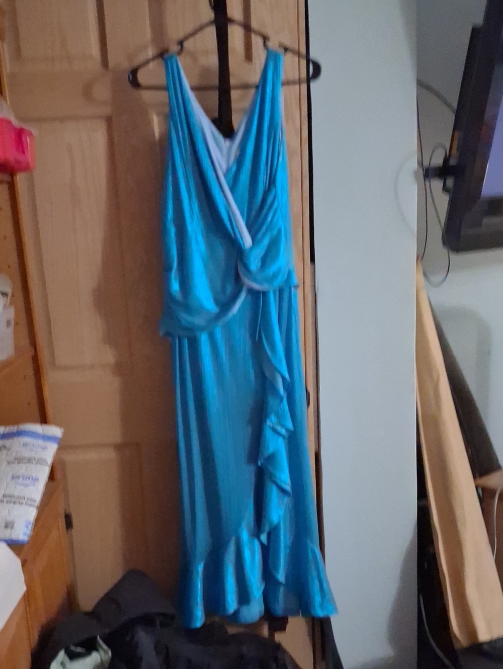Light Blue Prom/Hoco Dress with Ruffles